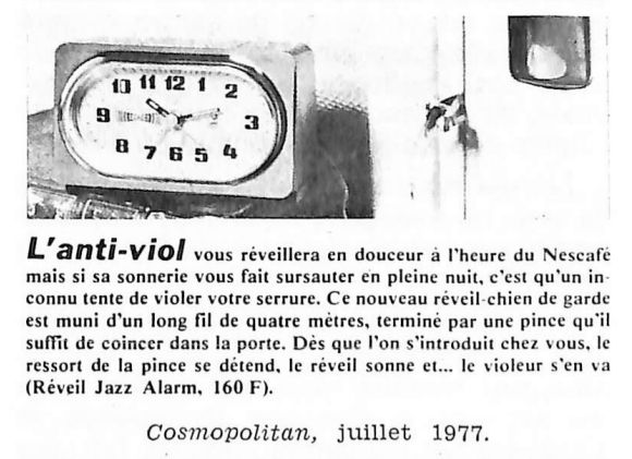 L'anti-viol, *Cosmopolitan*, juillet 1977