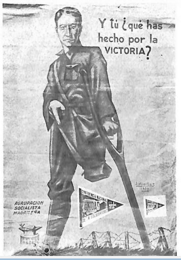 Affiche républicaine espagnole de propagande pour la guerre