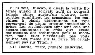 A.C Clarke, *Terre, planète impériale*